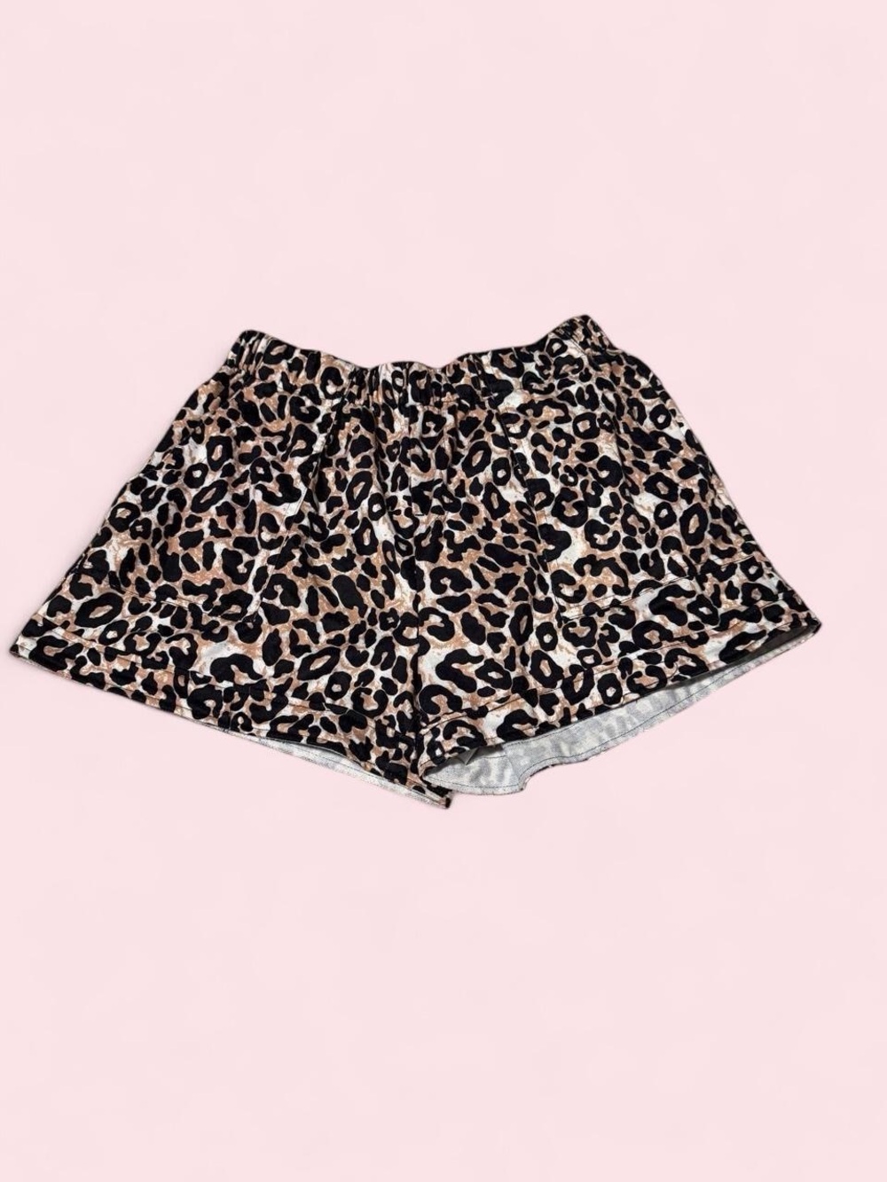 Leopard Print Lounge Shorts - Animal Print